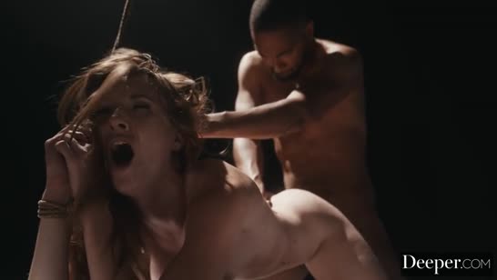 Белая шлюшка изнывает от бдсма с чернокожим 7